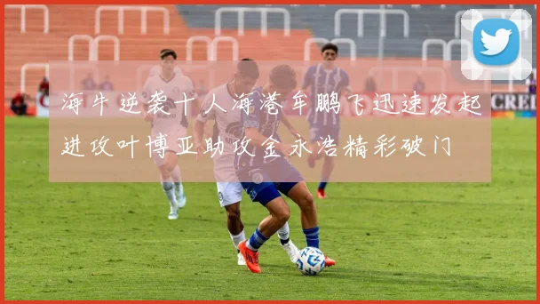 海牛逆袭十人海港牟鹏飞迅速发起进攻叶博亚助攻金永浩精彩破门
